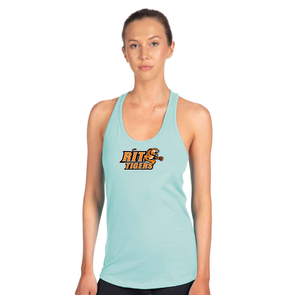 Women's RIT Tigers Logo Next Level Ideal Racerback Tank