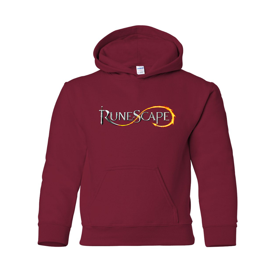 Youth Runescape Logo Gildan Heavy Blend Hooded Sweatshirt