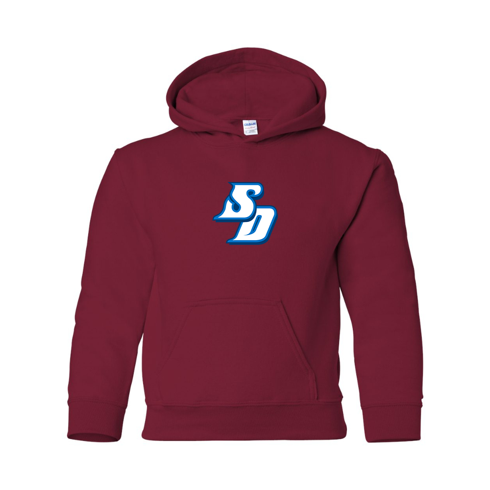 Youth San Diego Toreros Logo Gildan Heavy Blend Hooded Sweatshirt