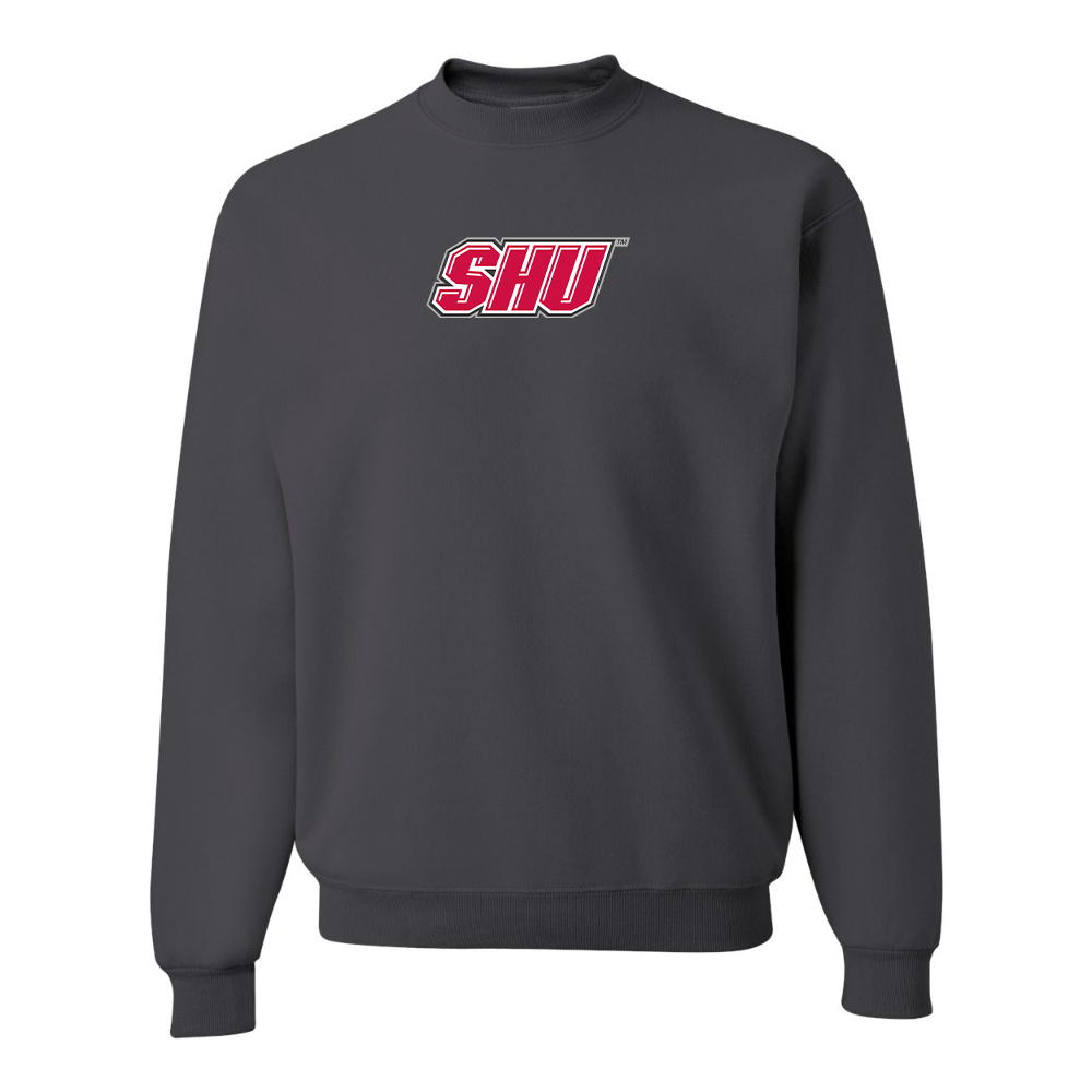 Men's Sacred Heart Pioneers Logo JERZEES NuBlend Crewneck Sweatshirt