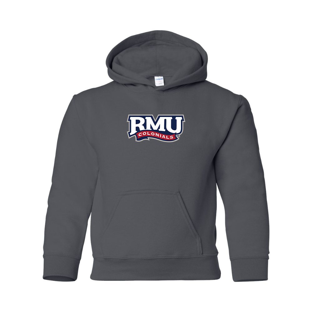 Youth Robert Morris Colonials Logo Gildan Heavy Blend Hooded Sweatshirt