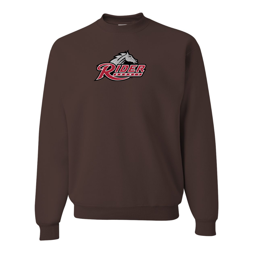 Men's Rider Broncs Logo JERZEES NuBlend Crewneck Sweatshirt