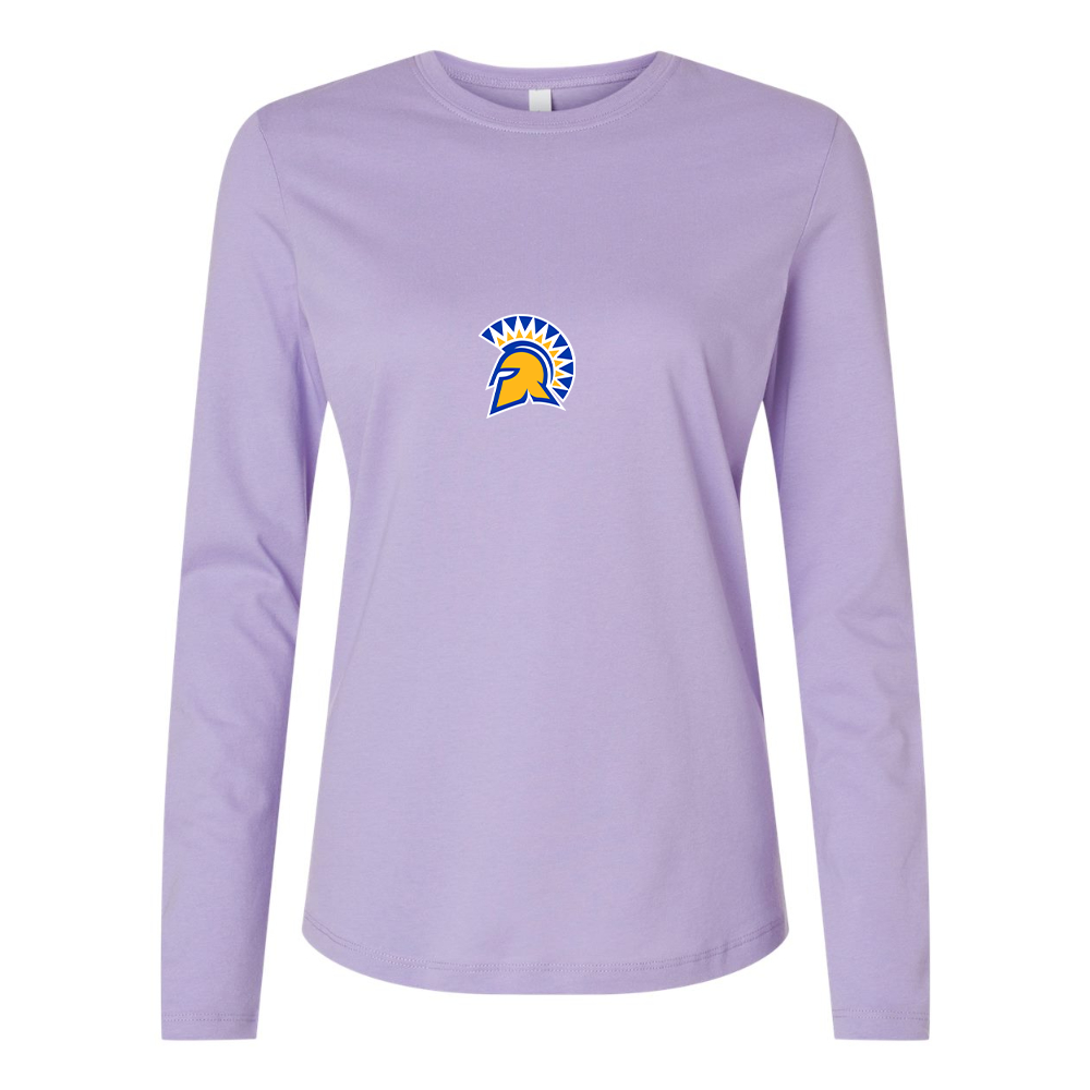 BELLA CANVAS Women’s San Jose State Spartans Logo Jersey Long Sleeve Tee