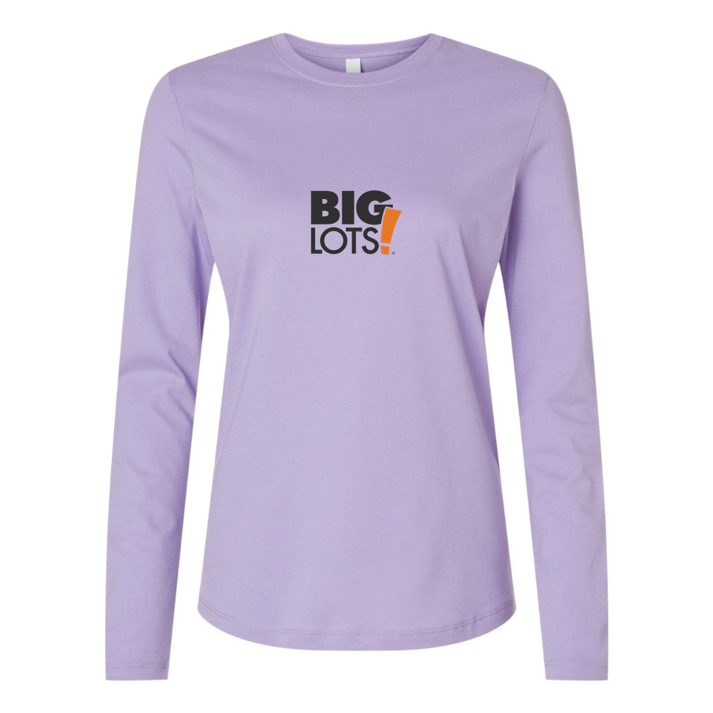 BELLA CANVAS Women’s Big Lots Logo Jersey Long Sleeve Tee