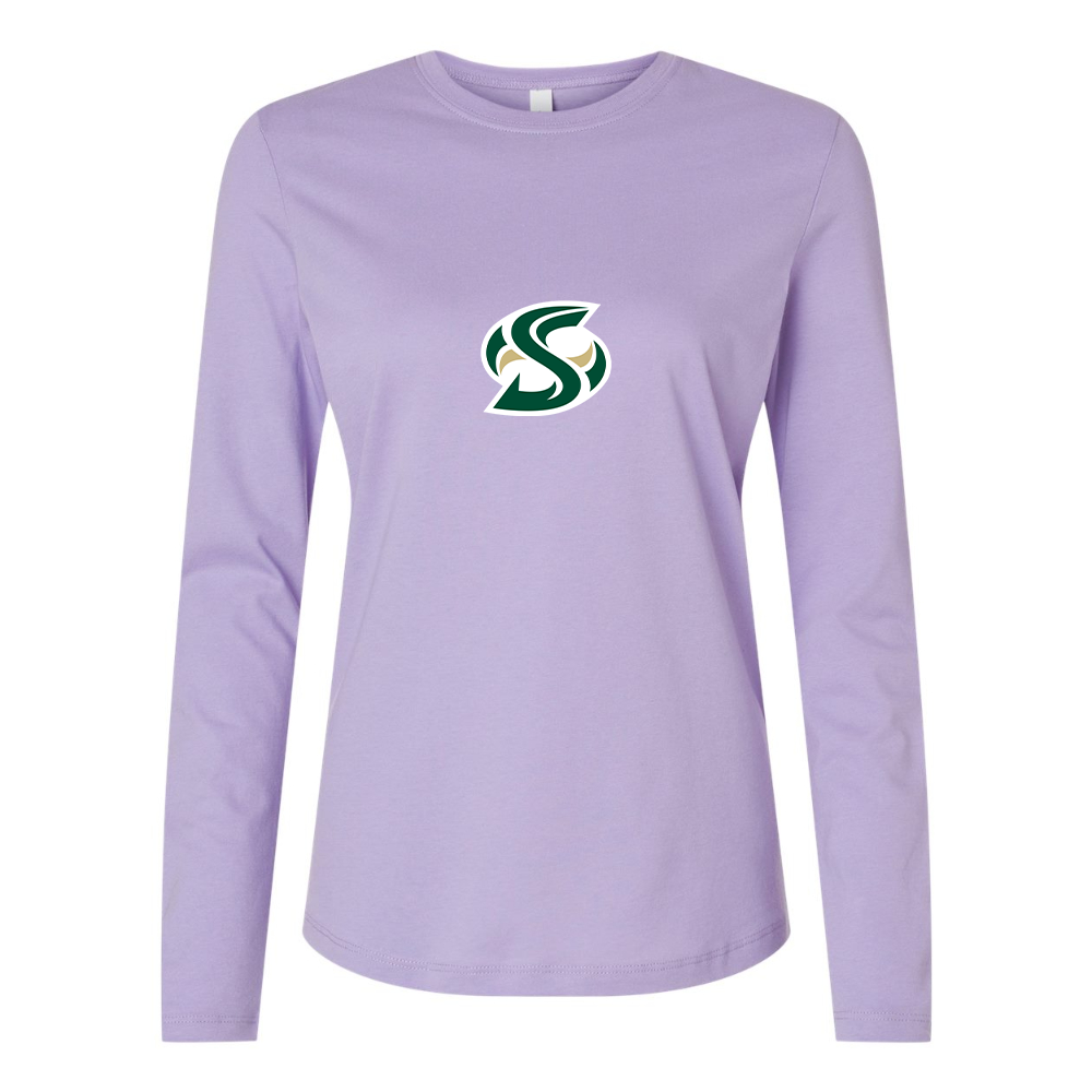 BELLA CANVAS Women’s Sacramento State Hornets Logo Jersey Long Sleeve Tee