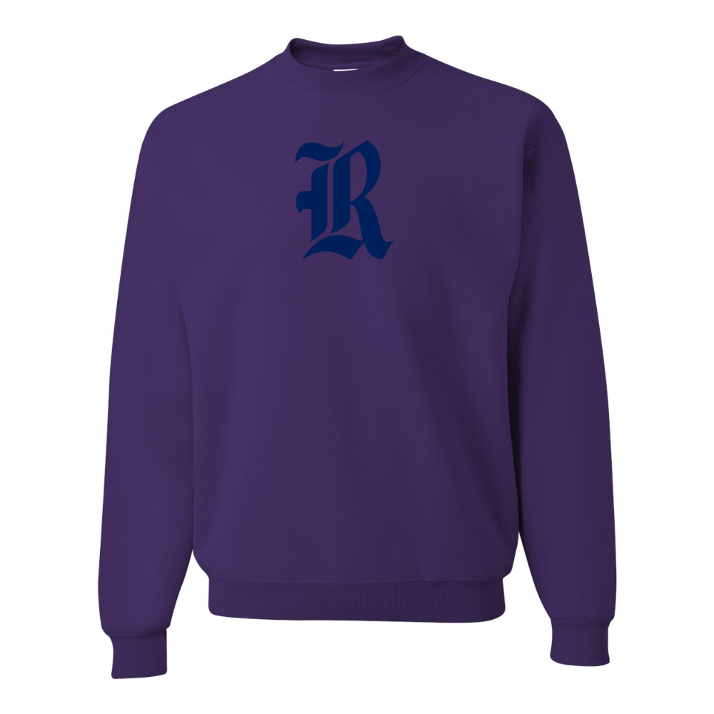 Men's Rice Owls Logo JERZEES NuBlend Crewneck Sweatshirt