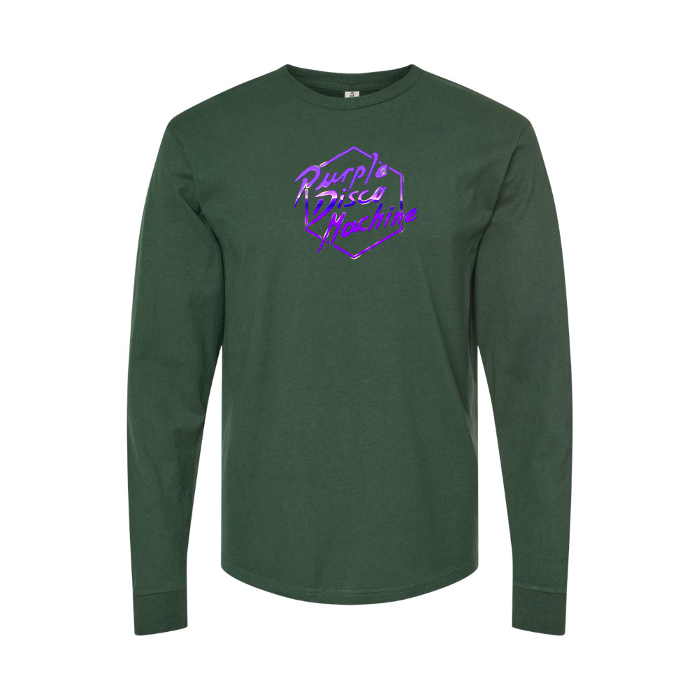 Men's Purple Disco Machine Long Sleeve T-Shirt