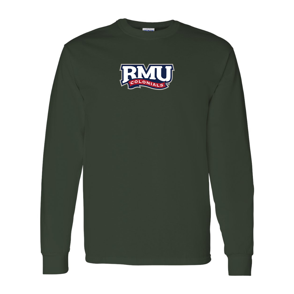 Men's Robert Morris Colonials Logo Gildan Heavy Cotton Long Sleeve T-Shirt