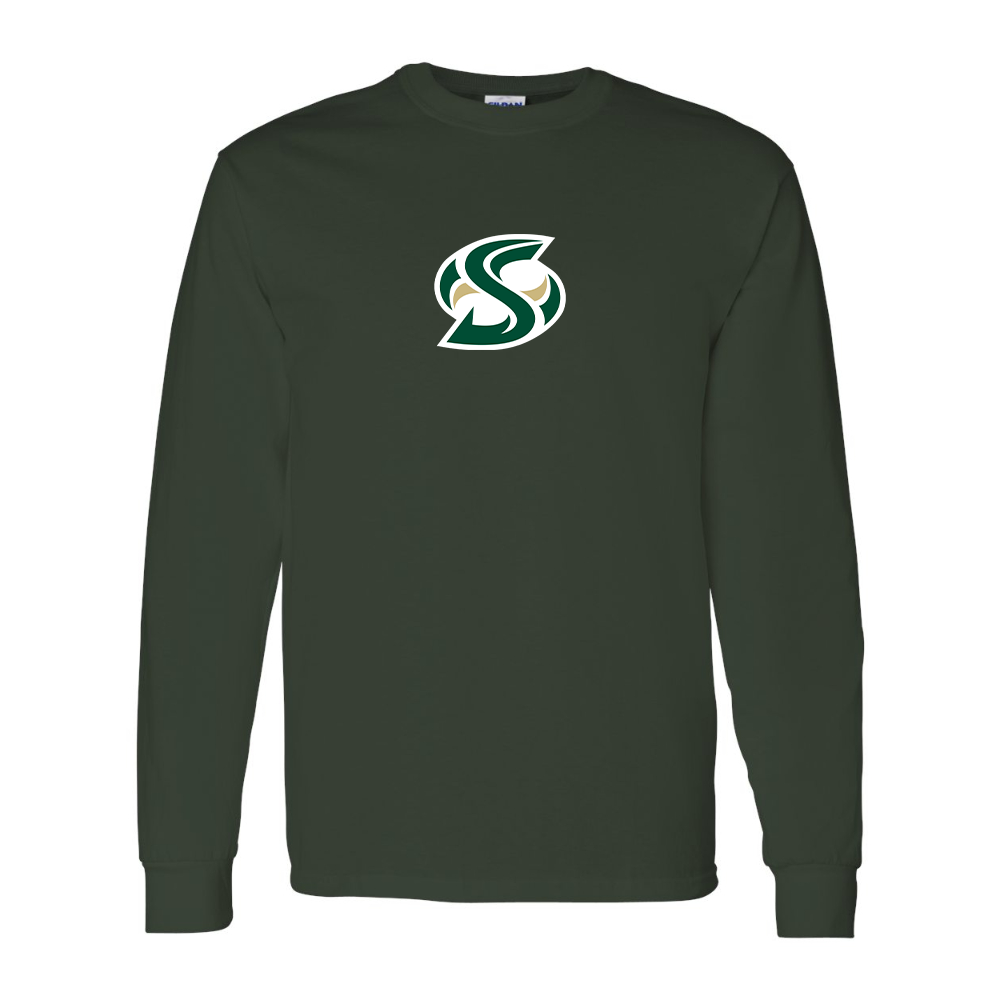 Men's Sacramento State Hornets Logo Gildan Heavy Cotton Long Sleeve T-Shirt