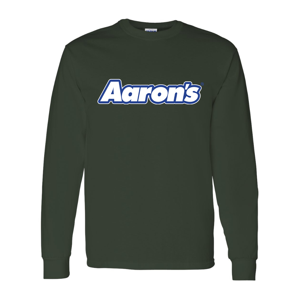 Men's Aaron_s Logo Gildan Heavy Cotton Long Sleeve T-Shirt