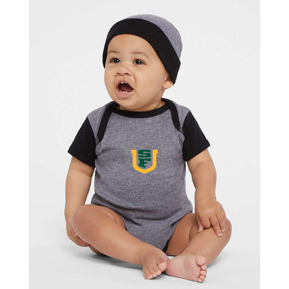 San Francisco Dons Logo Rabbit Skins Infant Baby Rib Bodysuit