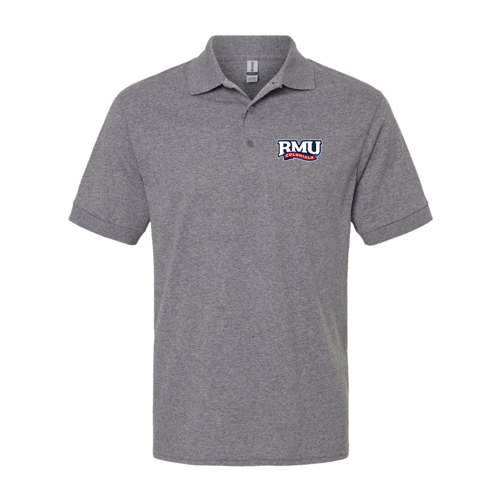 Men's Robert Morris Colonials Logo Gildan Dry Blend Jersey Polo