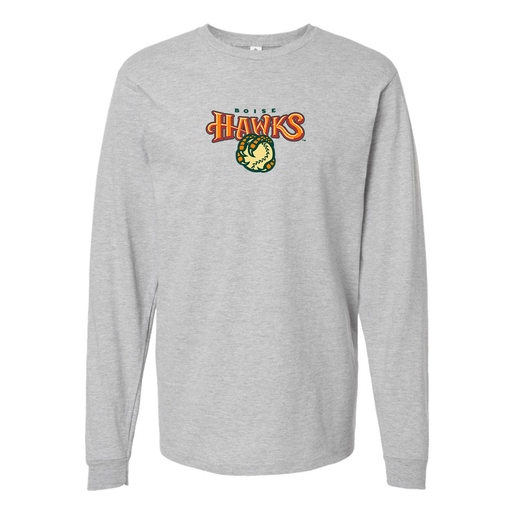 Youth Boise Hawks Logo Cotton Long Sleeve T-Shirt