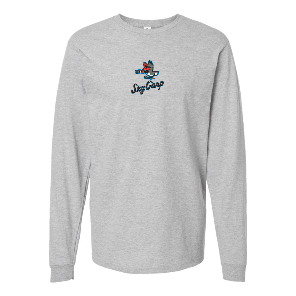 Youth Beloit Sky Carp Logo Cotton Long Sleeve T-Shirt
