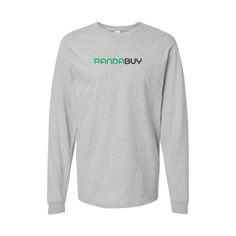 Youth Pandabuy Logo Cotton Long Sleeve T-Shirt