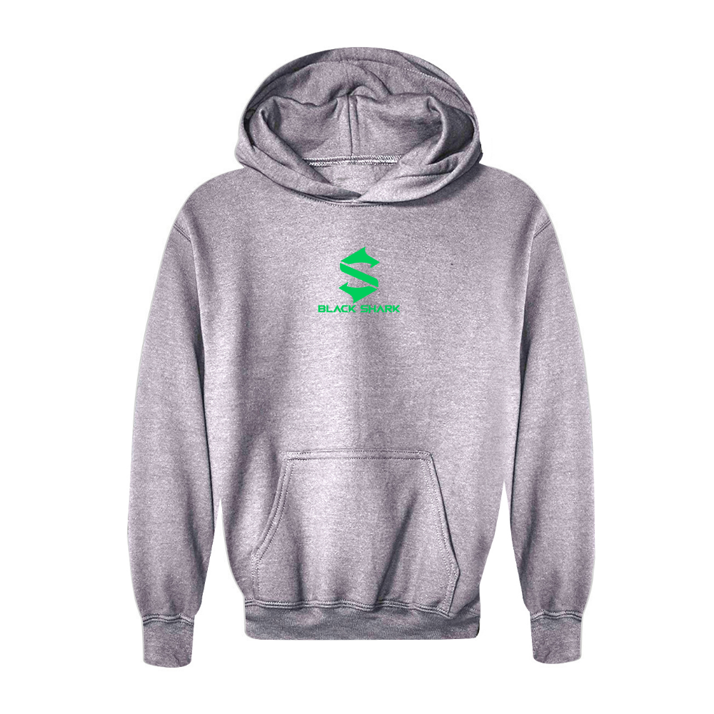 Youth Black Shark Logo Pullover Hoodie