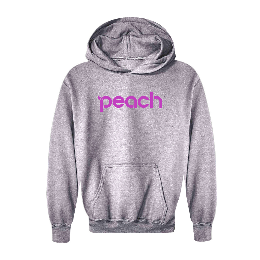Youth Peach Aviation Logo Pullover Hoodie