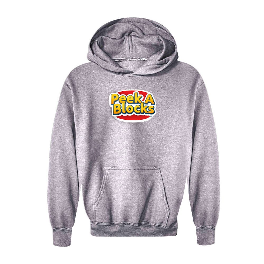 Youth Peek A Blocks Logo Pullover Hoodie