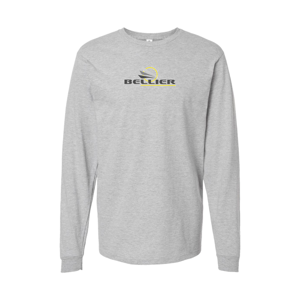 Youth Bellier Automobiles Logo Cotton Long Sleeve T-Shirt