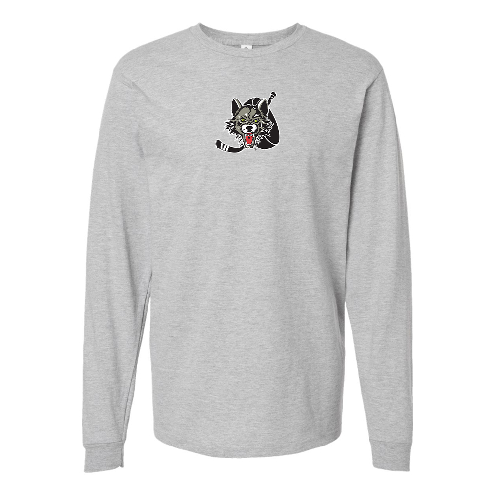 Youth Chicago Wolves Logo Cotton Long Sleeve T-Shirt
