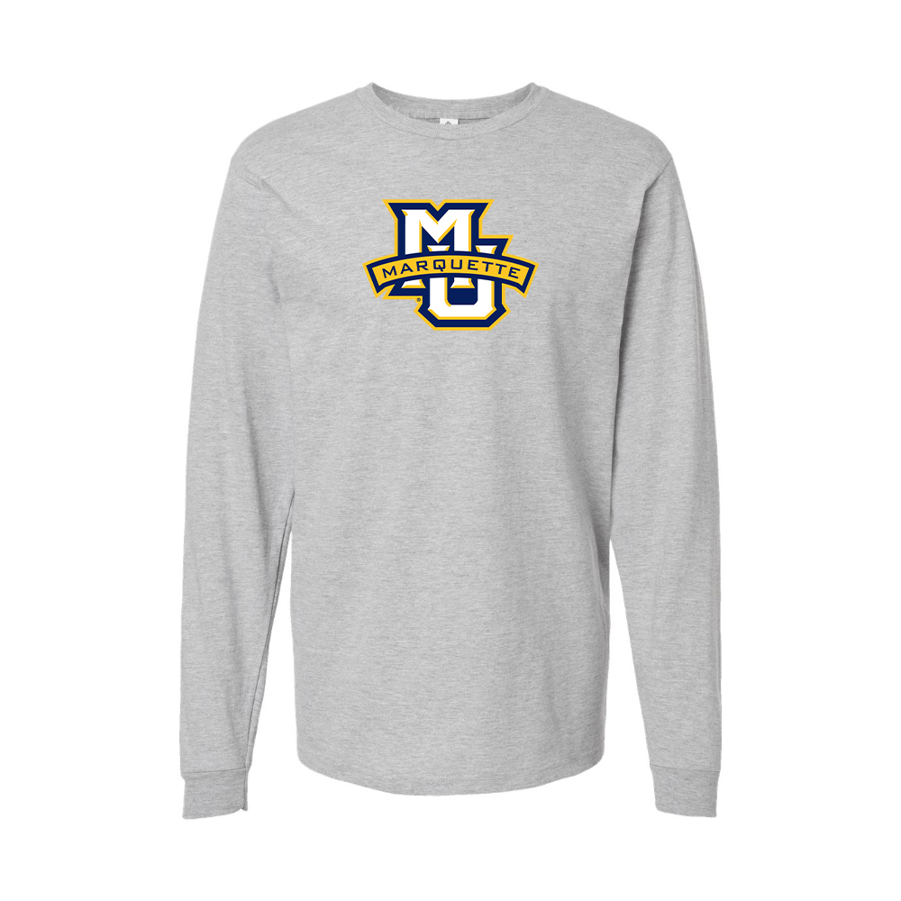Youth Marquette Golden Eagles Logo Cotton Long Sleeve T-Shirt