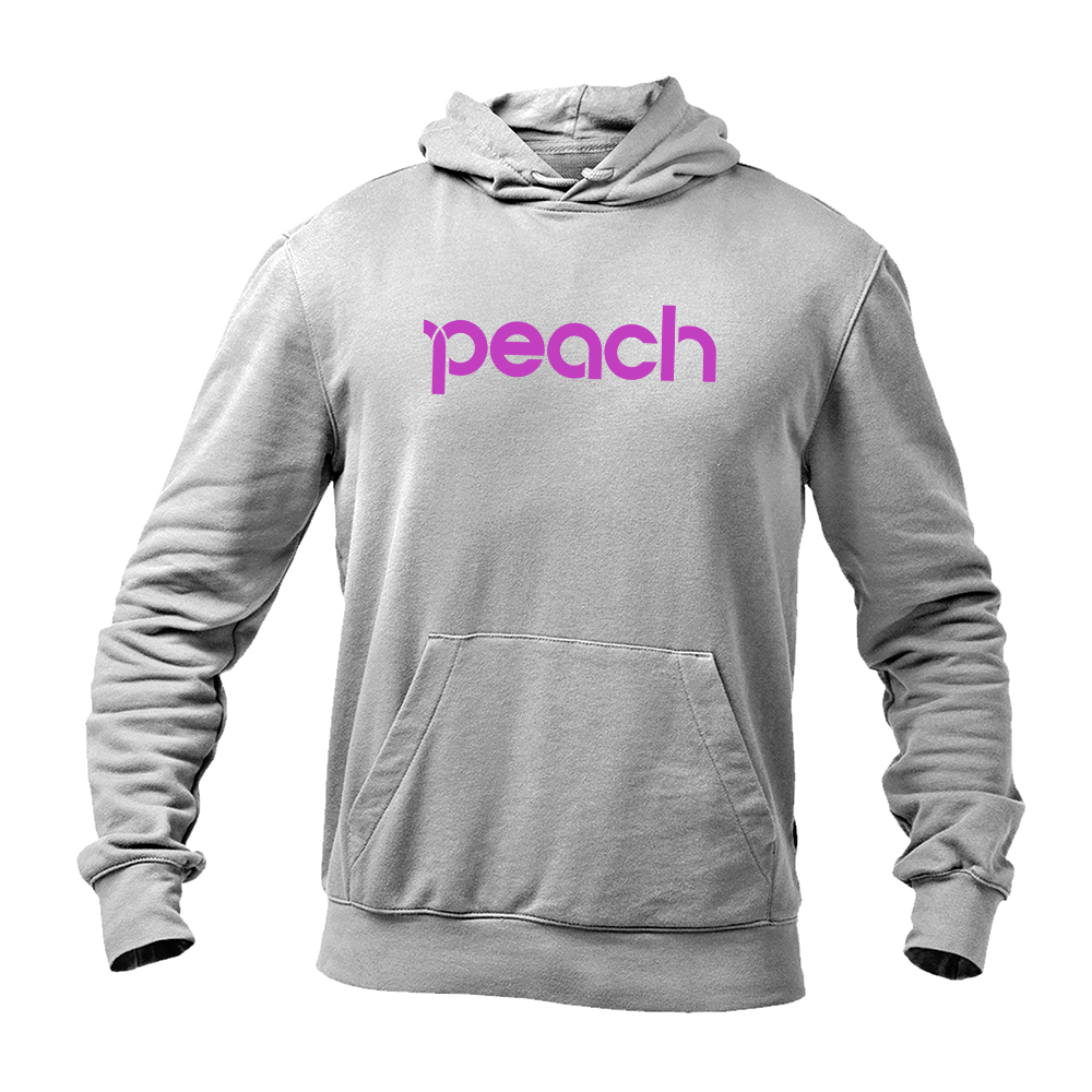 Men's Peach Aviation Logo Pullover Hoodie