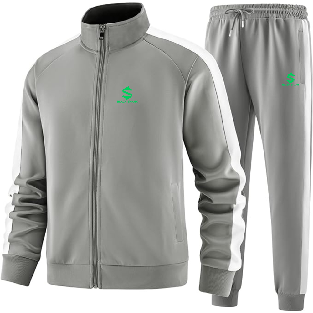 Men's Black Shark Logo Dri-Fit TrackSuit
