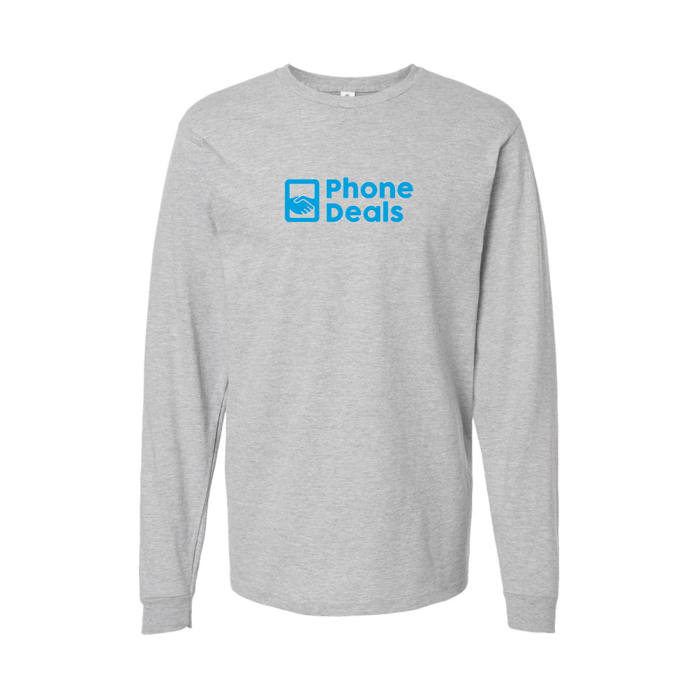 Youth MrPhoneDeals Logo Cotton Long Sleeve T-Shirt