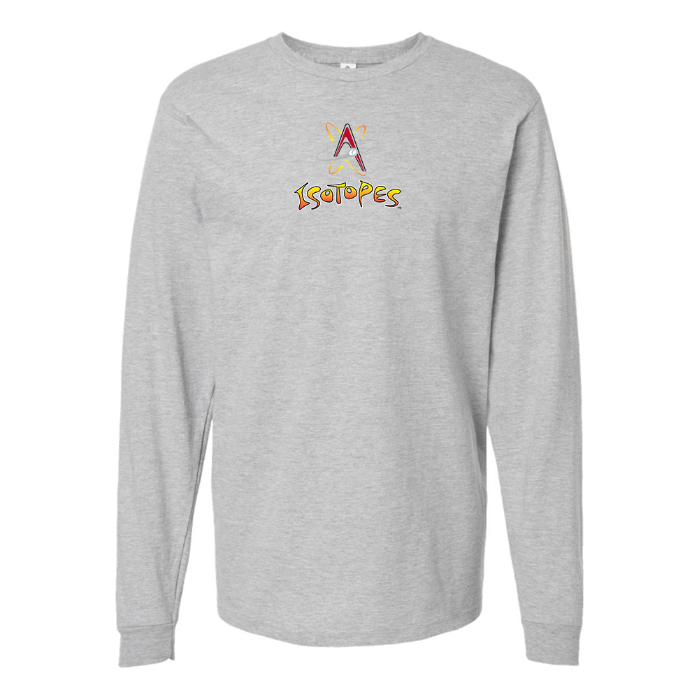 Youth Albuquerque Isotopes Logo Cotton Long Sleeve T-Shirt