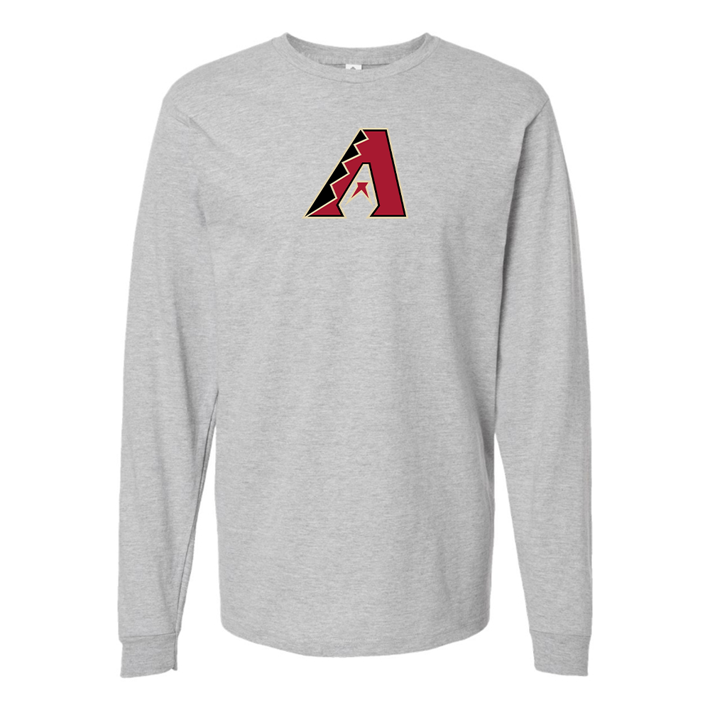 Youth Arizona Diamondbacks Logo Cotton Long Sleeve T-Shirt