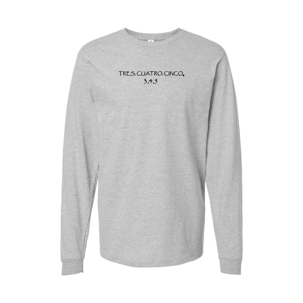 Youth Tres Cuatro Cinco Logo Cotton Long Sleeve T-Shirt