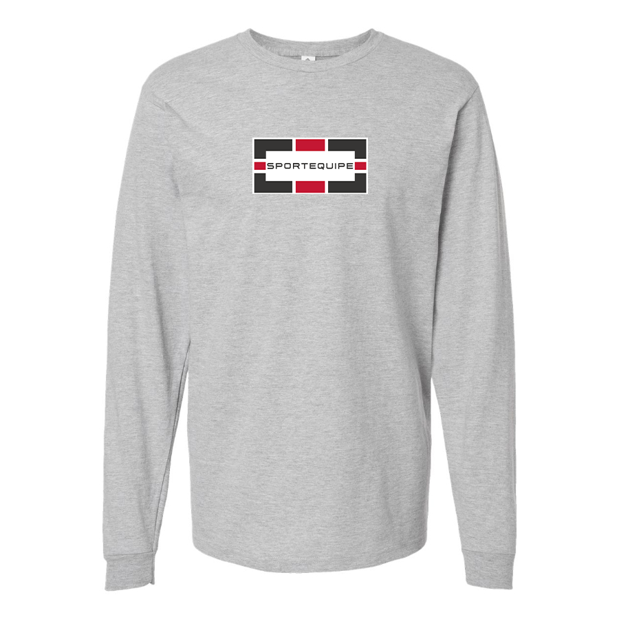 Youth Sportequipe Logo Cotton Long Sleeve T-Shirt