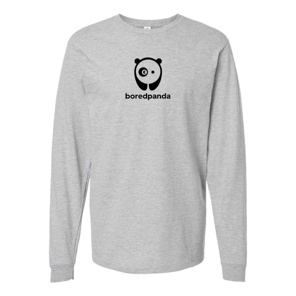 Youth Bored Panda Logo Cotton Long Sleeve T-Shirt
