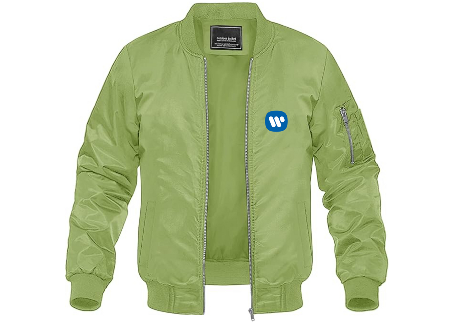 Men's WMG Lightweight Bomber Jacket Windbreaker Softshell Varsity Jacket Coat