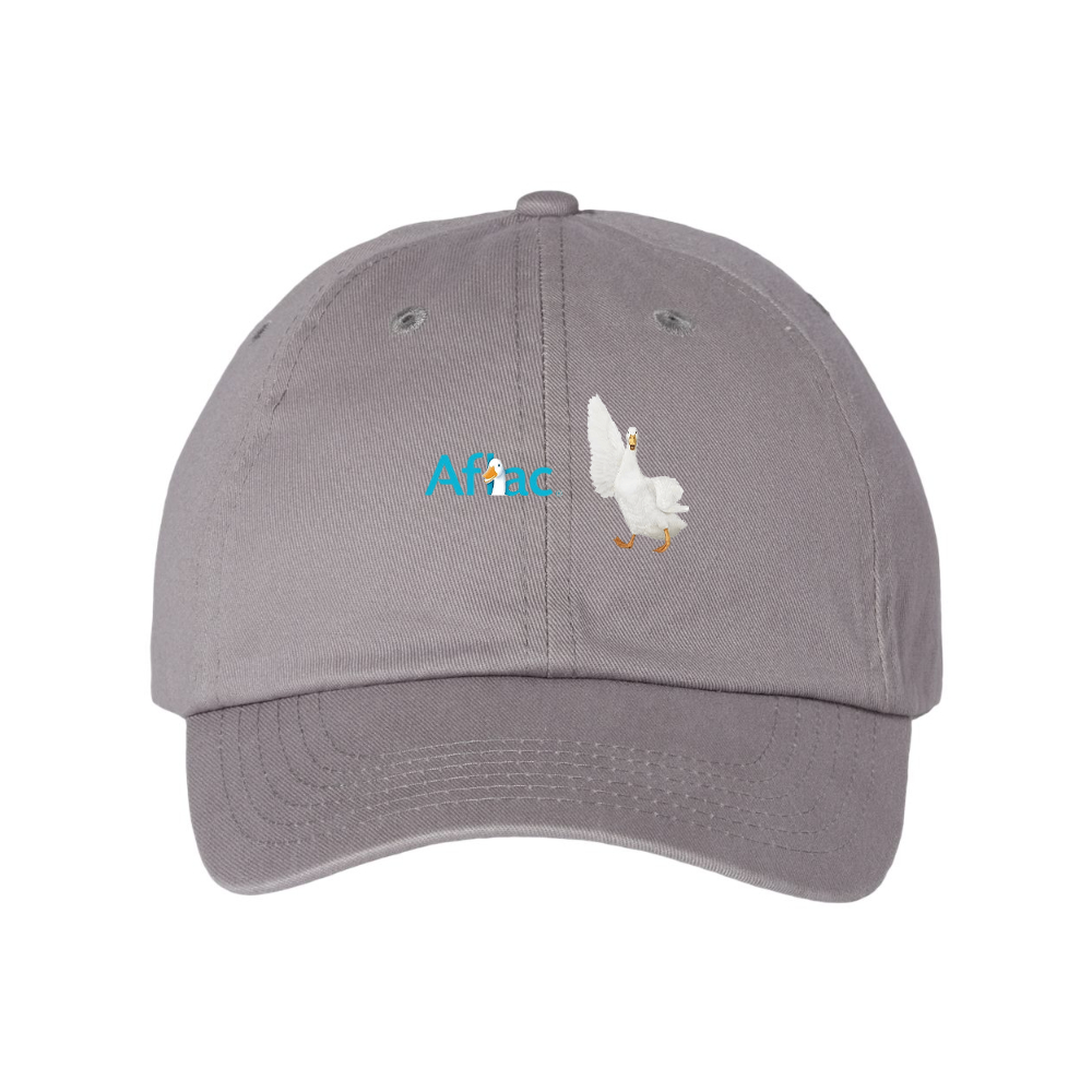 Aflac Logo and Duck Valucap Adult Bio-Washed Classic Dad Hat