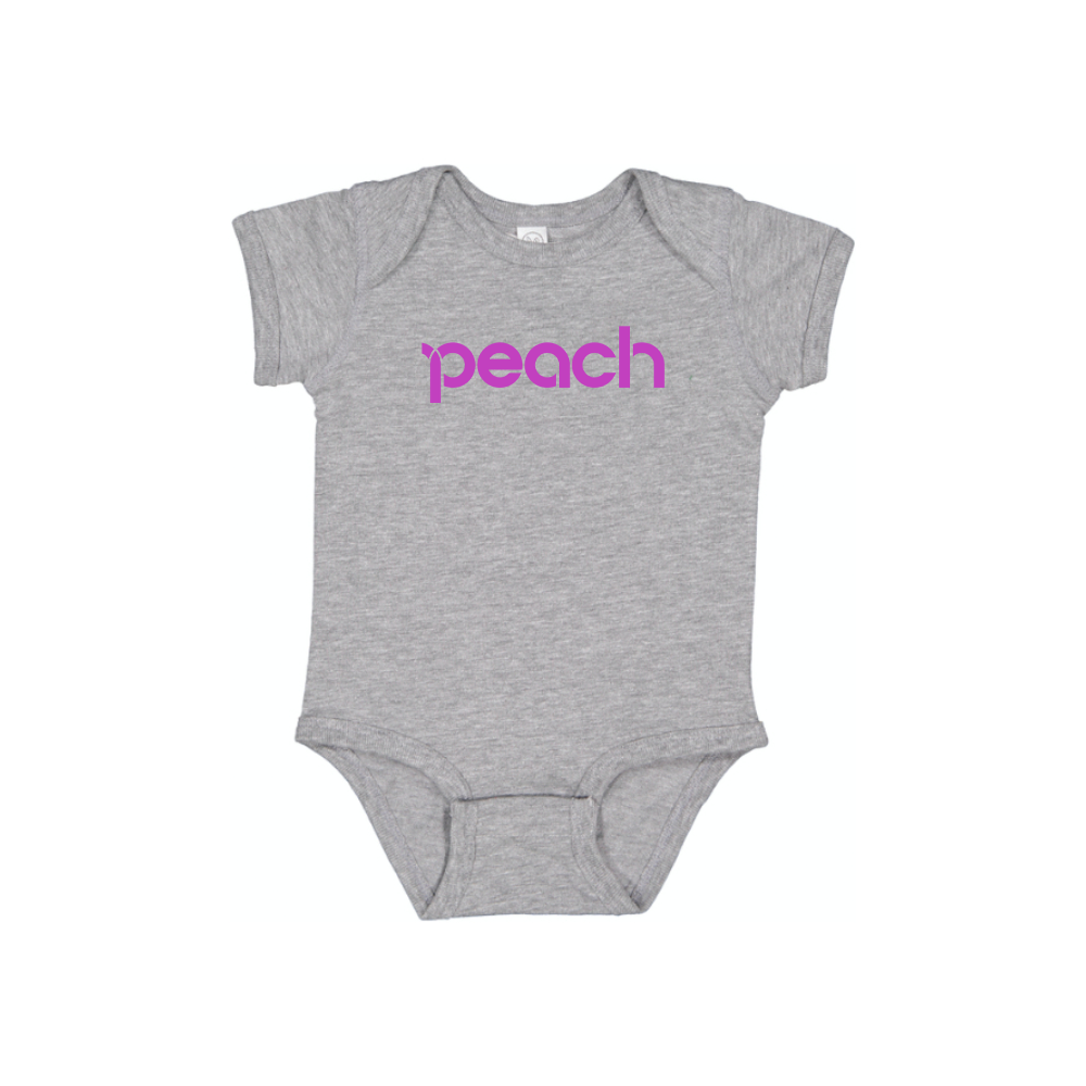 Peach Aviation Logo Baby Romper Onesie