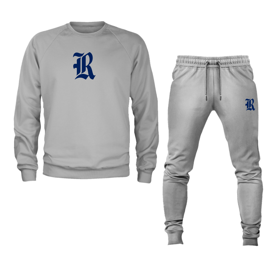 Men's Rice Owls Logo Crewneck Sweatshirt Joggers Suit