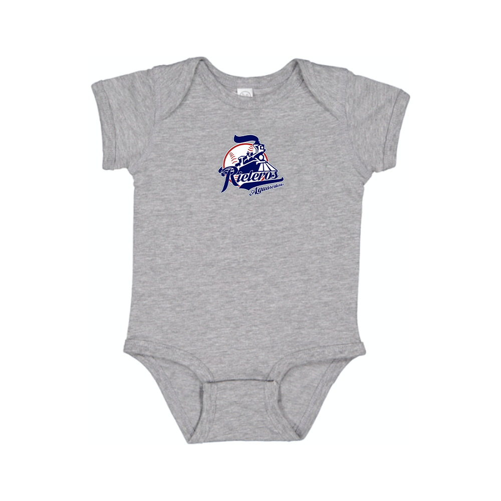 Aguascalientes Rieleros Logo Baby Romper Onesie