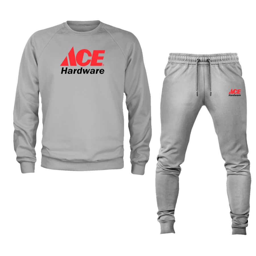 Men's ACE Hardware Logo Crewneck Sweatshirt Joggers Suit