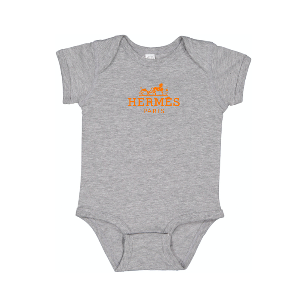 Hermès Logo Baby Romper Onesie