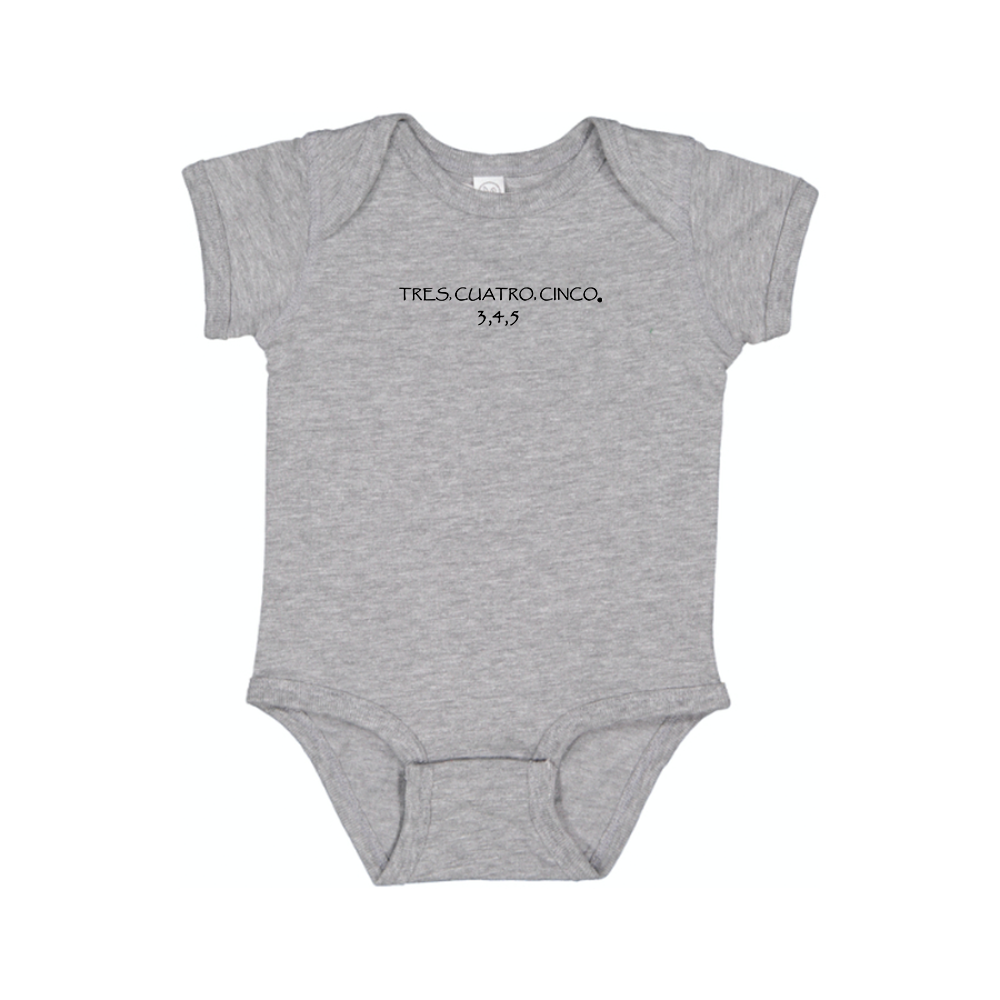 Tres Cuatro Cinco Logo Baby Romper Onesie