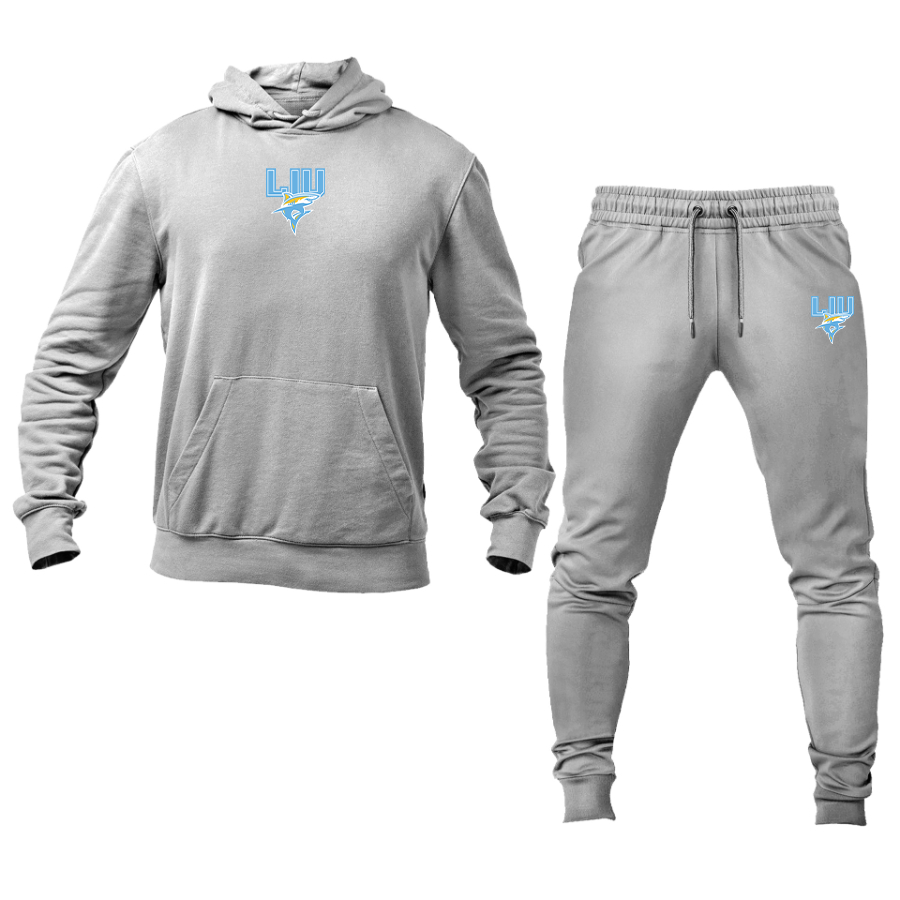 Men's LIU Brooklyn Blackbirds Logo Hoodie Joggers Set