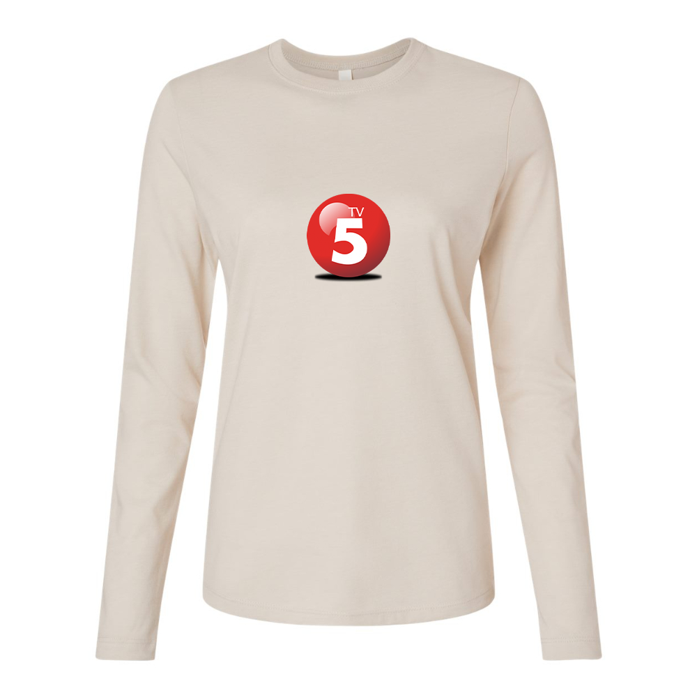 BELLA CANVAS Women’s ABC TV5 Logo Jersey Long Sleeve Tee