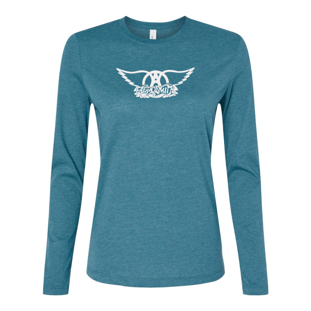 BELLA CANVAS Women’s Aerosmith Logo Jersey Long Sleeve Tee