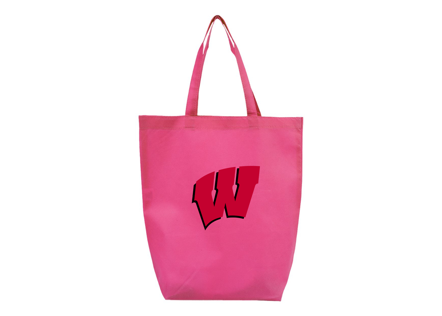 Wisconsin Badgers Q-Tees Non-Woven Gusset Bottom Tote