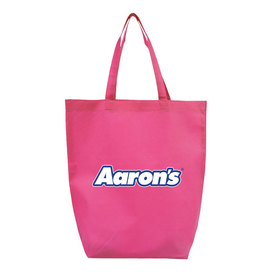 Aaron_s Logo Q-Tees Non-Woven Gusset Bottom Tote