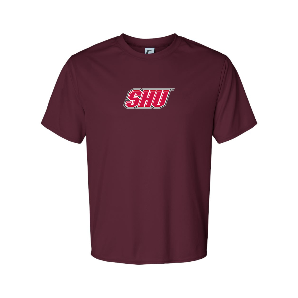 Men's Sacred Heart Pioneers Logo Polyester T-Shirt
