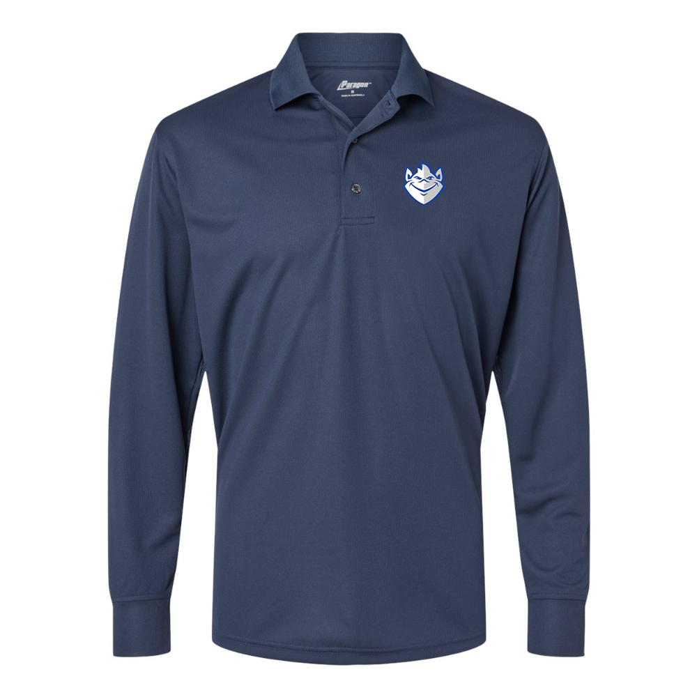 Men's Saint Louis Billikens Logo Paragon Prescott Long Sleeve Polo