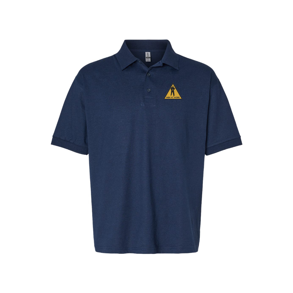 Men's Men at Work Logo Dry Blend Polo