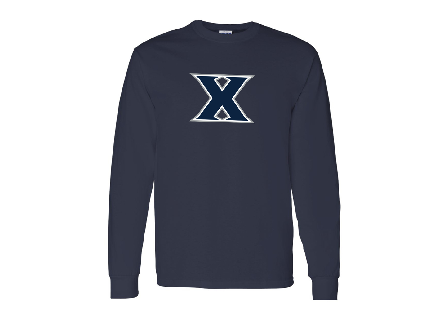 Men's Xavier Musketeers Gildan Heavy Cotton Long Sleeve T-Shirt